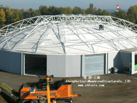 污水池加蓋還可以這樣做——無(wú)骨架雙膜集氣罩